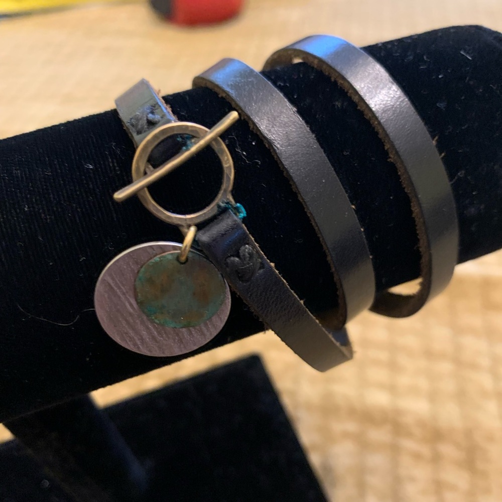Triple Wrap Leather Bracelet